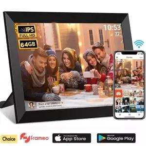 프레임오 디지털 액자 10.1인치 32GB/64GB 스마트 와이파이 사진 1280x800 IPS HD 터치 스크린 벽걸이형
