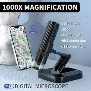 1000X 배율 디지털 현미경 1080p USB 전자 8 LED 조명 비디오 사진 수리 PCB PC