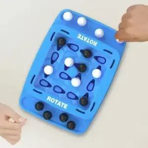흑백 네줄게임 인터랙티브 빠른 전략 궤도 논리 보드게임 교육용 DIY 트랙 체스