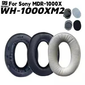 NUNU 교체용 양가죽 메모리폼 이어 패드(소니 MDR-1000X/WH-1000XM2 헤드폰용 버클 포함) 편안하고