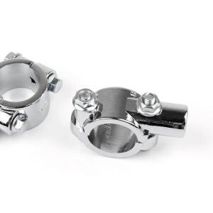 바이크 오토바이 자전거 핸들바 백미러 마운트 거치대 클램프 어댑터 10mm 스레드 1인치 25mm