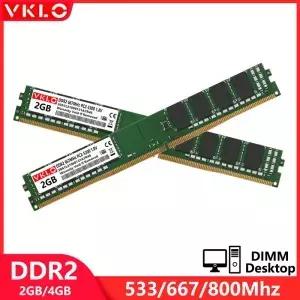 DDR2 2GB 데스크탑 메모리 램 533 667 800Mhz PC2 5300 6400 1.8V 240핀 2RX8 16칩 CL6 비-ECC 언버퍼드 M