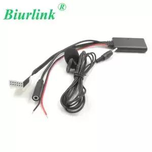 Biurlink 12Pin 무선 오디오 IN Bluetooth 5.0 Audi A3 TT A4 S4 A6 A8 A8L 2007-2014 6 CD 용 마이크 Aux