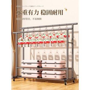 이동식 옷걸이 행거 60cm 시스템 철재 의류 정리함 의류행거 더블폴 JOYZOE 스탠딩