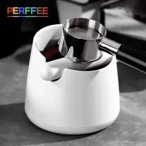 고무 노크 바가있는 흰색 커피 상자 800ML 블랙 에스프레소 찌꺼기 용기 미끄럼 방지 분쇄기 쓰레기통