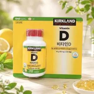 커클랜드 비타민D 150mg x 640캡슐 대용량 코스트코