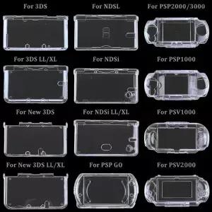 3DS 신형 XL LL NDS Lite NDSL NDSi PSP 2000 3000 PSV 1000 용 플라스틱 투명 하드 쉘 케이스 커버 1개