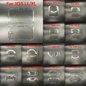 뉴 3DS XL LL NDS Lite NDSL NDSi GBA SP PSP PSV 1000 2000용 투명 분리형 쉘 보호 커버 케이스