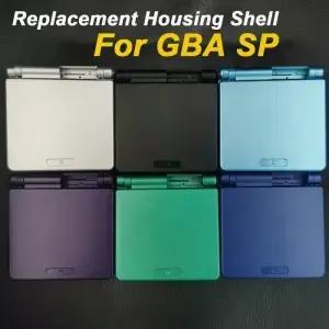 GBASP 하우징용 새 쉘 케이스 버튼 및 스티커 세트가 포함된 GBA SP 게임보이 어드밴스 액세서리 교체품