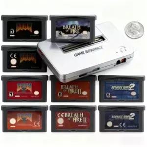 GBA 게임 카트리지 32비트 비디오 콘솔 카드 어드밴스 워즈 브레스 오브 파이어 DOOM 시리즈 NDS용