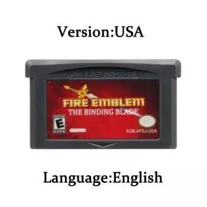 GBA 게임 카트리지 파이어 엠블럼 시리즈 32비트 비디오 콘솔 카드 성스러운 돌들 인장의 검 바인딩