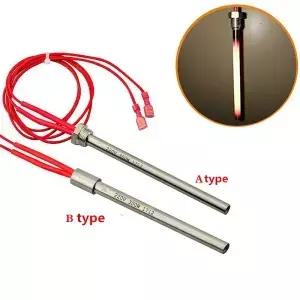 펠렛 스토브 점화기 핫로드 가열 튜브 10*140/150/170mm M16*1.5 벽난로 그릴 용 스레드 300/350W 220V