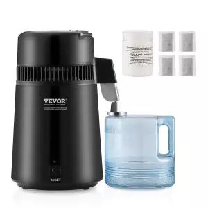 VEVOR 급수 증류기 가정용 조리대용 4L/1.05갤런 순수 750W 증류수 제조기 깨끗한 물을 만드는 304