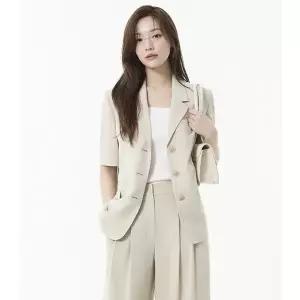 플라스틱아일랜드 노치드카라 싱글 하프 자켓 PR2WJ481