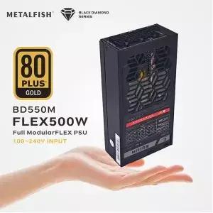 METALFISH Flex 500/600W 80PLUS GOLD 풀 모듈러 파워 서플라이 Flex-ATX 1U PSU (ITX 미니 PC POS NAS GPU