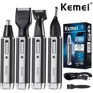 케메이 KM-6630 6631 6632 남성용 트리머 코털/귀털 정리기 충전식 헤어/수염/코털/귀털 제거기 그루밍