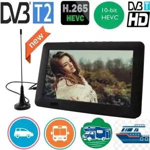 가정용 차량용 충전식 Leadstar D9 휴대용 TV DVB-T2 ISDBT ATSC Hevc 10 비트 16 9 800*480 HD 디지털