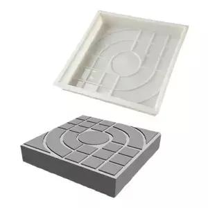 플라스틱 만들기 DIY 포장 금형 홈 정원 바닥 도로 재사용 가능한 콘크리트 벽돌 특수 장식