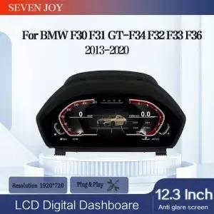12.3인치 BMW F30 F31 GT-F34 F32 F33 F36 2013-2020 디지털 대시보드 속도계 LCD 클러스터 계기판