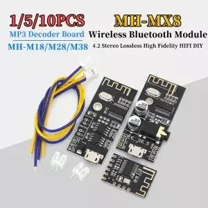 1/5/10Pcs MH-MX8 MP3 디코더 보드 블루투스 4.2 오디오 모듈 DIY 수리 스피커 고 충실도 HIFI M18 M28 M38