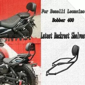 Benelli Leoncino Bobber 400 등받이 시시 바 수하물 랙 용 오토바이 거리 자전거
