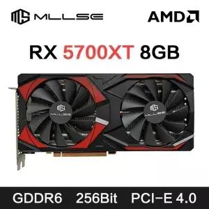 MLLSE AMD RX5700 XT 8GB 그래픽 카드 GDDR6 256비트 PCI-E 4.0×16 6+8핀 라데온 GPU 게이밍 비디오