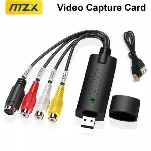 USB 비디오 캡처 카드 Easy Cap VHS VCR 미니 DV Hi8 DVD 디지털 변환기 RCA/S-비디오 2.0 오디오 녹화