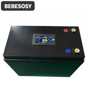 12V DIY 배터리 케이스 280AH 휴대용 상자 4S 옵션 Jikong 200A BMS 2A 액티브 밸런스 TFT LCD 테이프 볼트