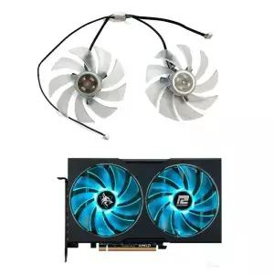 전원 컬러 RX 6650 6600 XT Hellhound 그래픽 카드 팬용 새 98MM 4PIN FD10015H12D GPU