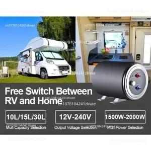 전기 온수기 12V 200w 캠핑카 에너지 저장 RV 캠핑 샤워 보일러 모터홈용