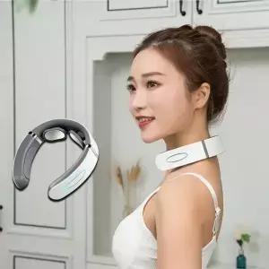 흰색 경추 마사지 장치 다기능 목 보호 및 이완 휴대용 관리 도구