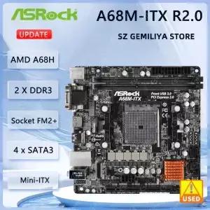 ASRock A68M-ITX R2.0 미니 마더보드 소켓 FM2 DDR3 32G AMD A68X M.2 1xPCIe 3.0 x16 지원 A8 765 7300