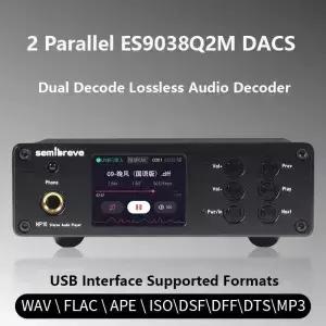 무손실 HIFI 오디오 디코더 디코딩 음악 플레이어 블루투스 5.4 아마네로 모듈 ES9038Q2M DAC DSD256