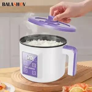 싱글 더블 레이어 전기 밥솥 붙지 않는 스마트 기계식 멀티쿠커 가정용 찜밥 냄비 1.7L 220V