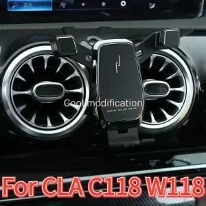 메르세데스 벤츠 자동차 공기 배출구 내비게이션 브래킷 거치대 cla C118 W118 200 220 amg 휴대폰 스탠드