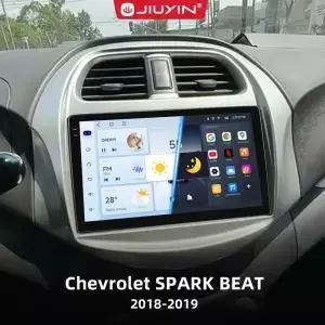 JIUYIN Incell Chevrolet SPARK BEAT용 스크린이 있는 카 스테레오 Android Auto 무선 Carplay 4G 전자