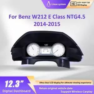 벤츠 W212 E 클래스 NTG4.5 2014-2015년식 디지털 클러스터 대시보드 속도계 계기판 버추얼 콕핏