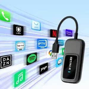 GetPairr 무선 카플레이 어댑터 4+32G 차량 멀티미디어 박스 GO 2.0 업그레이드 듀얼 WiFi 토요타 아우디