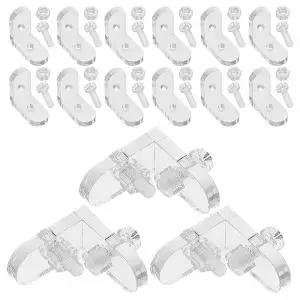 15 Pcs 보드 투명 코너 코드 상자 아크릴 블라인드 무게 교체