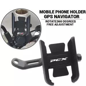 Pcx125 125 150 160 오토바이 액세서리 CNC 핸들 바 미러 휴대폰 거치대 GPS 스탠드 브래킷