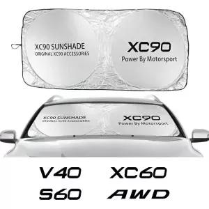 자동차 앞 유리 차양 커버 볼보 XC60 S60 AWD C30 C70 S80 S90 T6 V40 V50 V60 V70 V90 용 액세서리