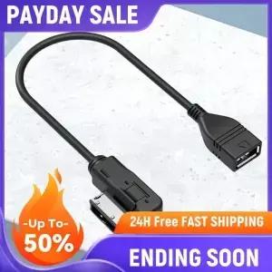 음악 미디어 어댑터 MDI MMI AMI-USB 여성 인터페이스 Aux 케이블 아우디 A6L Q5 Q7 A8 S5 A5 A4L A3 용