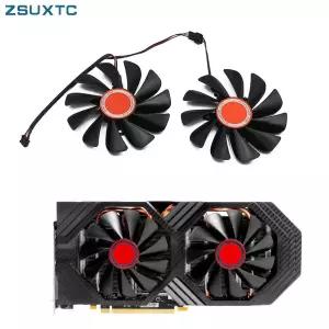 2 개대 FDC10U12S9-C CF1010U12S 95mm RX580 RX590 GME GPU 비디오 카드 쿨러 팬 XFX RX 590 580 VGA 비디