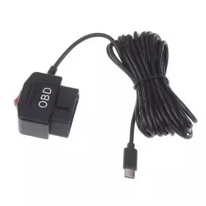 OBD-C타입 충전 케이블 24시간 주차 모니터링 전원 코드 블랙박스/차량용 DVR 배터리 보호 액세서리