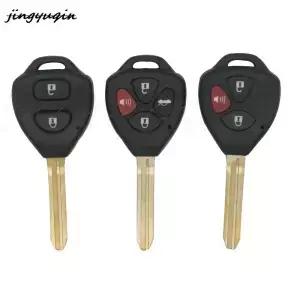 Jingyuqin 2/3/4 버튼 Toyota Camry Avalon Corolla Matrix RAV4 Venza Yaris 용 새 교체 원격 자동차 키