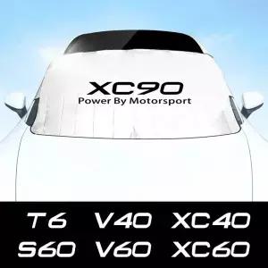 자동차 앞 유리 햇빛가리개 커버 볼보 XC90 C30 T6 S60 C70 V40 V60 V50 S80 S40 AWD V90 용 액세서리