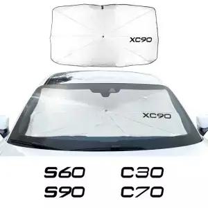 자동차 앞 유리 차양 우산 볼보 XC60 S60 AWD C30 C70 S40 S80 S90 T6 V40 V50 V60 V70 V90 용 액세서리