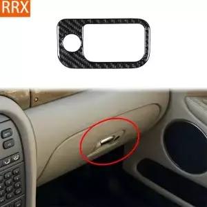 Jaguar X-TYPE 2001-2009 실제 탄소 섬유 스티커 계기판 헤드라이트 스위치 패널 자동차 액세서리 인테리어