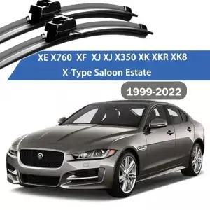 재규어 XE X760 XF XJ X350 XK R 8 X-타입 세단 에스테이트 99-22용 전면 윈드실드 와이퍼 블레이드 카본
