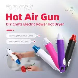 열풍기 220V 납땜 온도 조절 블로워 건 미니 전기 열풍 건조기 DIY 공예품 수축 튜브 자동차 랩핑용